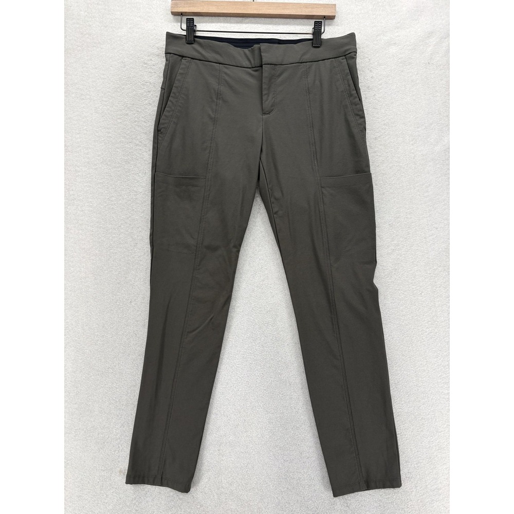 Athleta Wander Stash Skinny Pant Womens Pants 6 Green Stretch Casual Performance